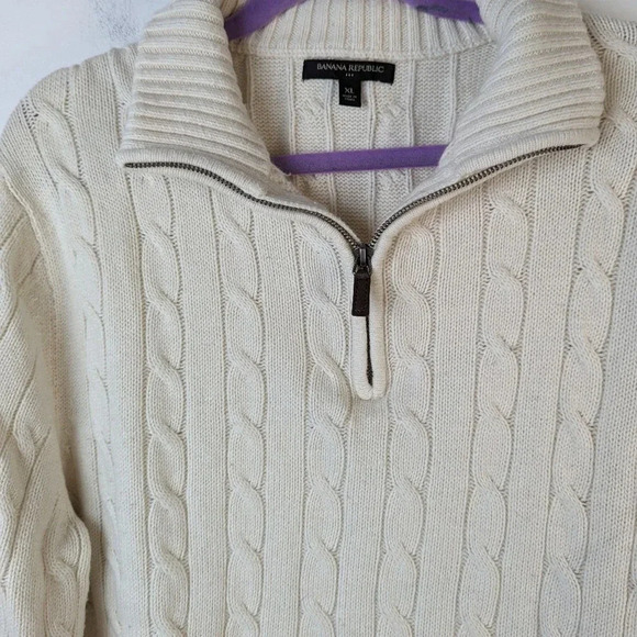 Banana Republic Cable Knit Sweater - XL - Picture 3 of 5